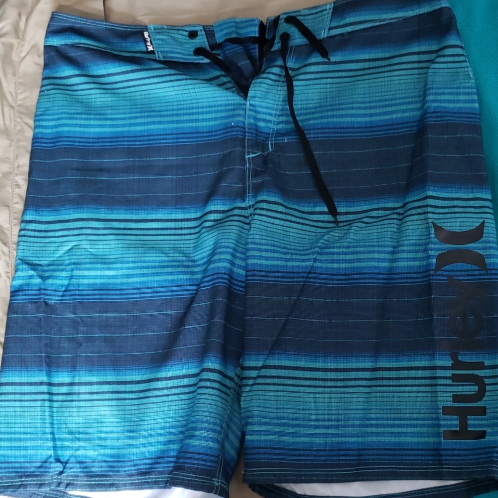Blue board shorts